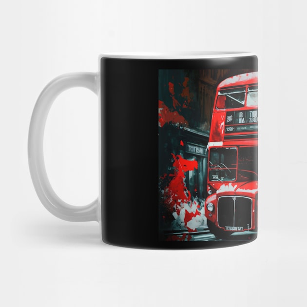 London Bus by Buff Geeks Art